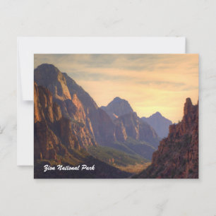 Zion nationalpark vykort