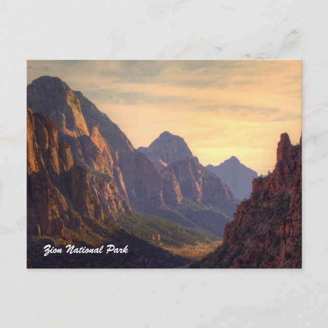 Zion nationalpark vykort (Framsida)