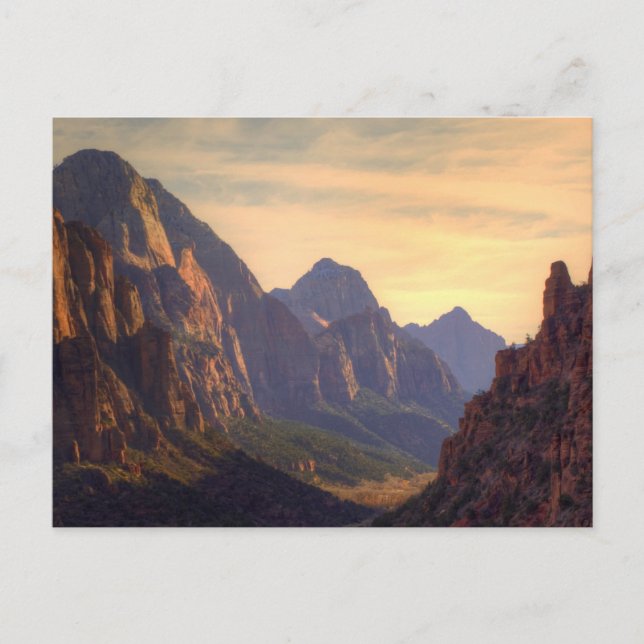 Zion nationalpark vykort (Framsida)