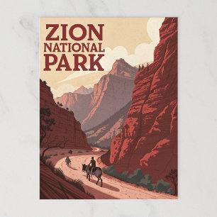Zion nationalpark vykort