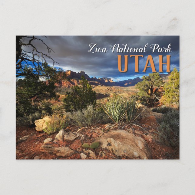 Zion nationalpark vykort (Framsida)