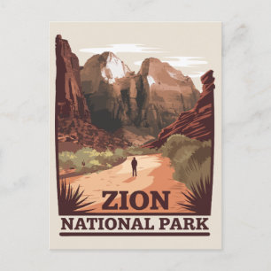 Zion nationalpark vykort