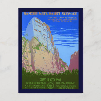 Zion nationalpark vykort