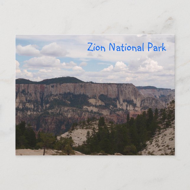 Zion nationalpark vykort (Framsida)