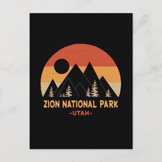 Zion nationalpark vykort (Framsida)