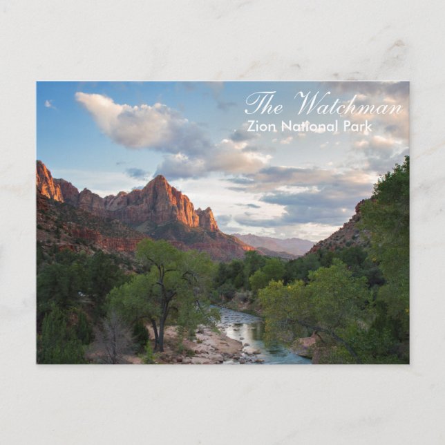 Zion nationalpark - Watchmanvykortet Vykort (Framsida)