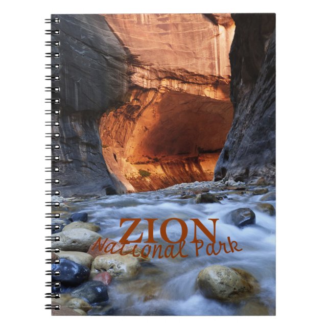 Zion nationalparkanteckningsbok, Zion trångt pass Anteckningsbok (Framsidan)