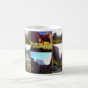 Zion nationalparkCollage Kaffemugg