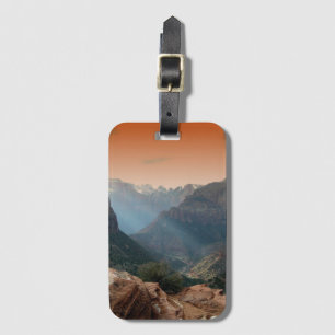 Zion nationalparksbergen Landskap Bagagebricka