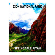 Zion NP Travel Poster