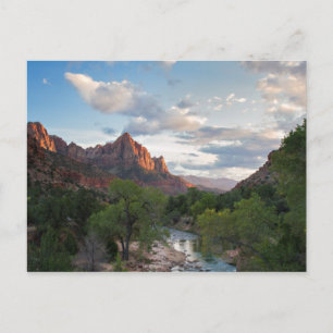 Zion NP - vaktmannen på Zion-vykortet Vykort