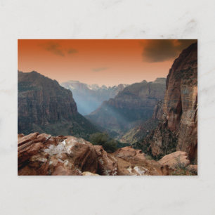Zion Park, Utah fantastisk naturvetenskap Vykort