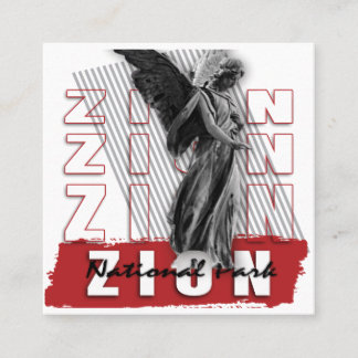 Zion small fyrkantigt visitkort