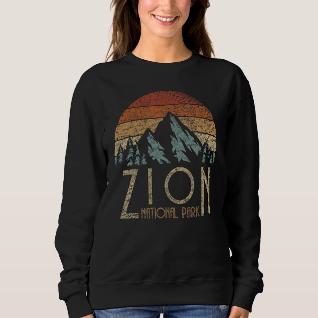 Zion Utah Beehive State National Parks Mighty 5 Re T Shirt (Framsida)