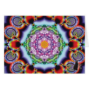 Zionesque KC Kaleidoscope-gratulationskort Hälsningskort