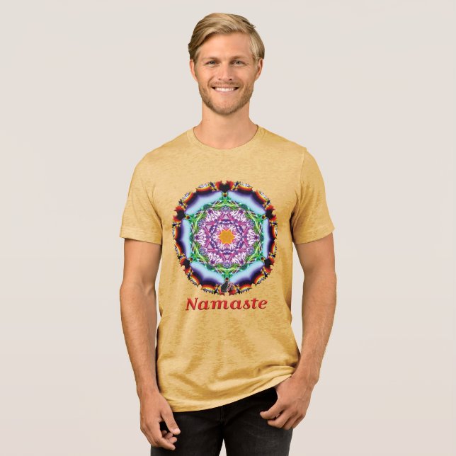 Zionesque Namaste Kalejdoskop T-shirt (Framsida Full)