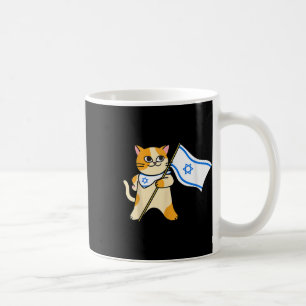 Zionist Cat israelisk Flagga Pro-israel judisk Kaffemugg