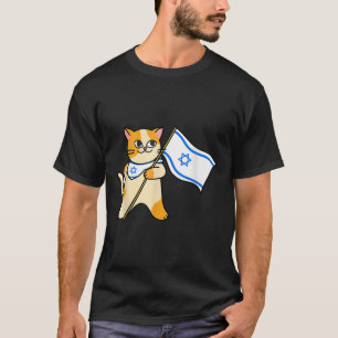 Zionist Cat israelisk Flagga Pro-israel judisk T Shirt