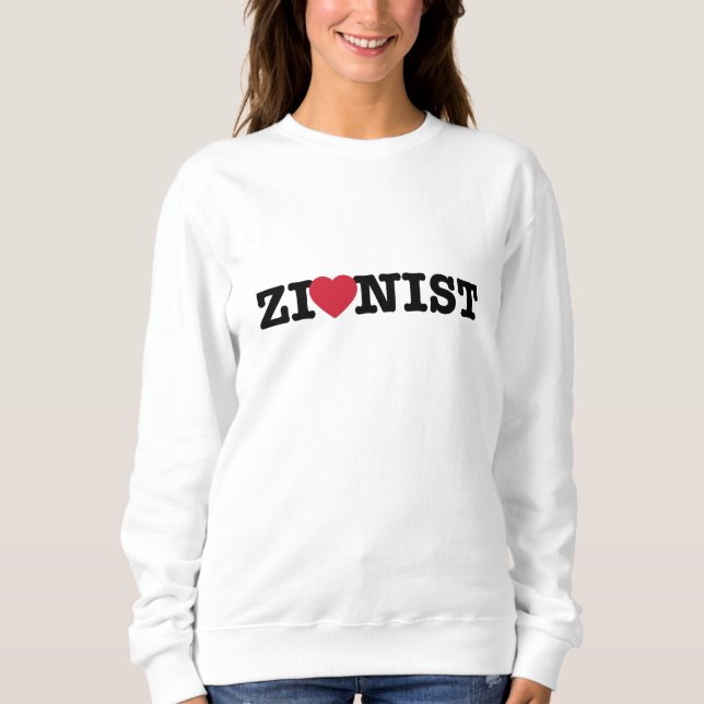 Zionist Sweatshirt T Shirt (Framsida)