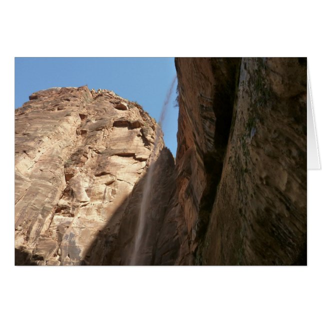 Zions vipande Sten vid Zions nationalpark Hälsningskort (Framsidan Horizontal)