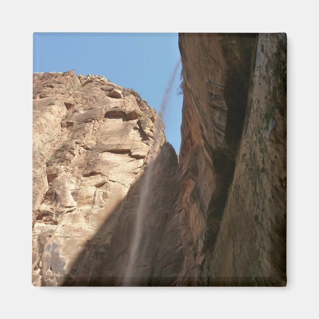 Zions vipande Sten vid Zions nationalpark Magnet (Framsidan)