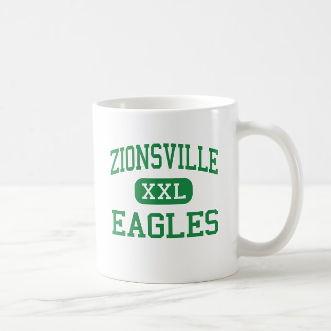 Zionsville - örnar - gemenskap - Zionsville Kaffemugg (Höger)