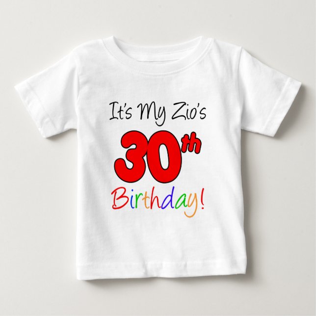 Zios 30års födelsedag tee shirt (Framsida)