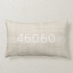 Zip Code Flytta New Home Decor Beige White Neutral Lumbarkudde
