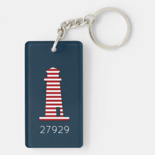 ZIP CODE Nautical Rött vitt blått Roligt för fyr