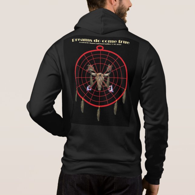 Zip Hoodie av James Michael Miller T Shirt (Baksida)