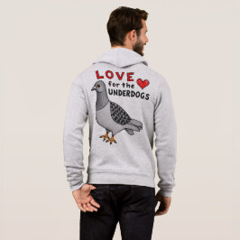 Zip-Hoodie "Love For The Underdogs" mit Taube T Shirt