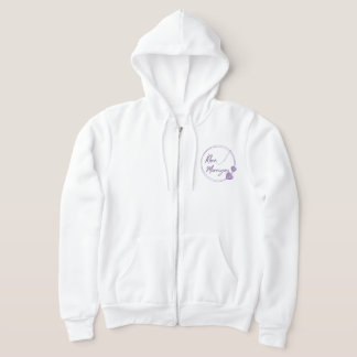 Zip Hoodie med Author Logotyp T Shirt