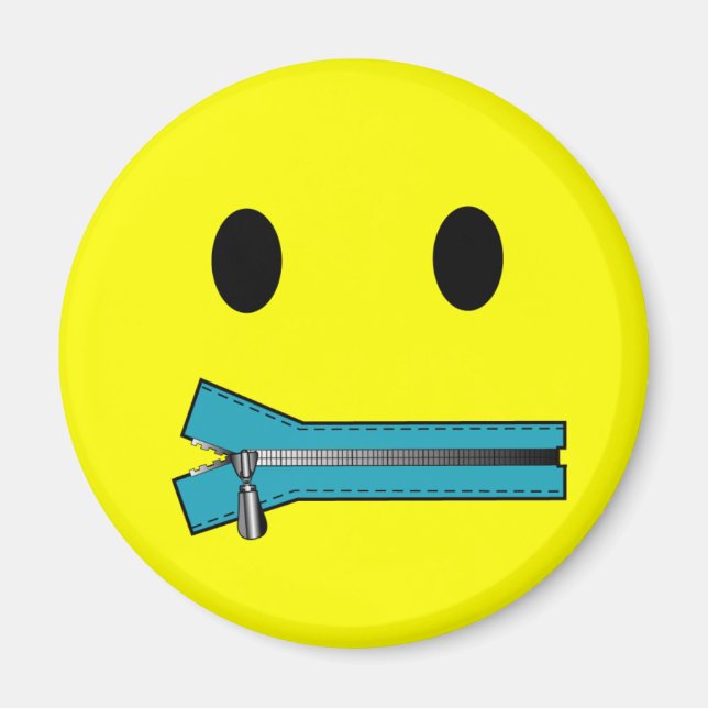 "zip it ANSIKTE MAGNET (Framsidan)