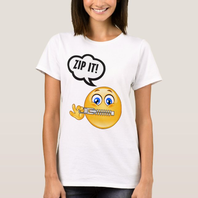 ZIP IT TShirt T Shirt (Framsida)