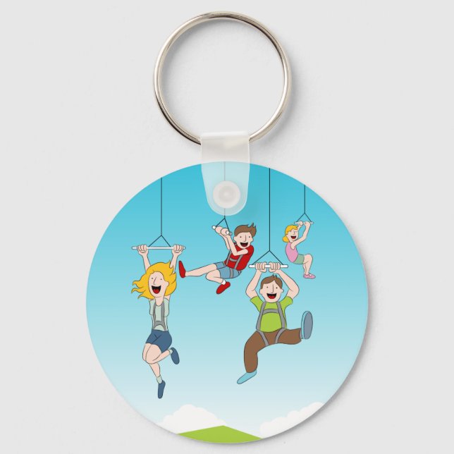 Zip Line Riders Nyckelring (Framsida)