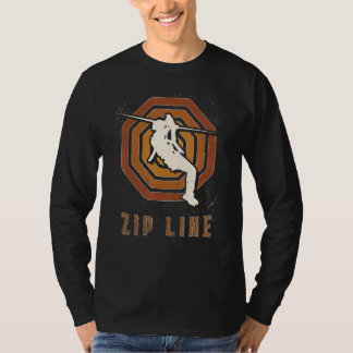 Zip Line Vintage Retro Klassisk Sport Kärlek T Shirt