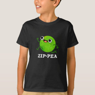 Zip-pea Funny Zippy Pea Pun Mörk BG T Shirt