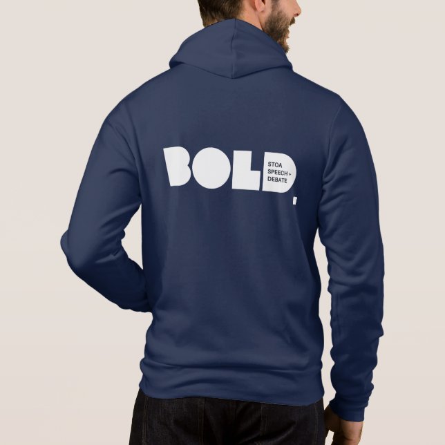 Zip up Stoa Sweatshirt BOLD T Shirt (Baksida)