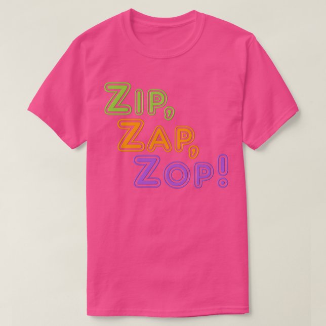 Zip Zap Zop T Shirt (Design framsida)