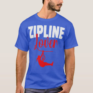 Zipline Älskare Design for Äventyr Enthusiast TSh T Shirt