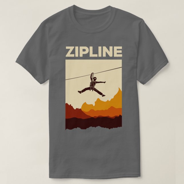 Zipline Äventyr Ziplines Gift 1 T Shirt (Design framsida)