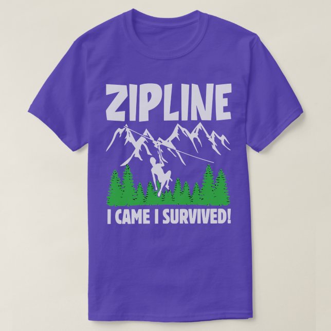 Zipline gör allt Bra Äventyr TShirt T Shirt (Design framsida)