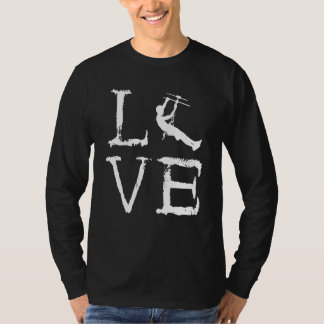Zipline Kärlek Zipliner Flygande Äventyrsbana Zipl T Shirt