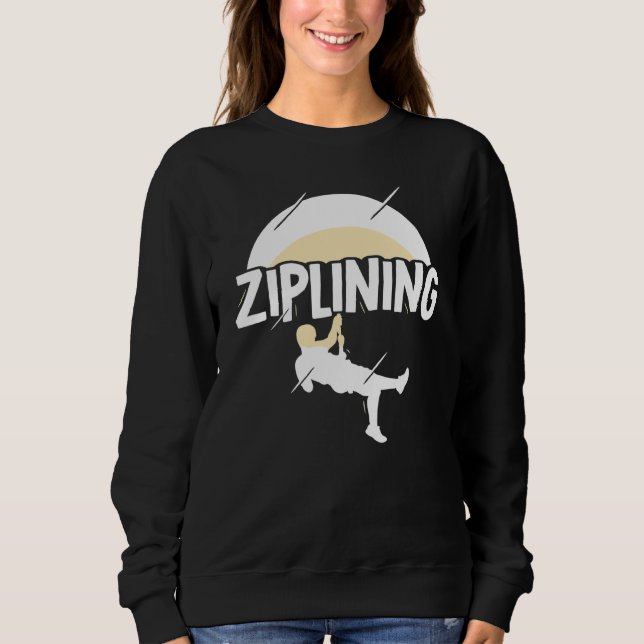 Zipline Ord Hobby Sports T Shirt (Framsida)