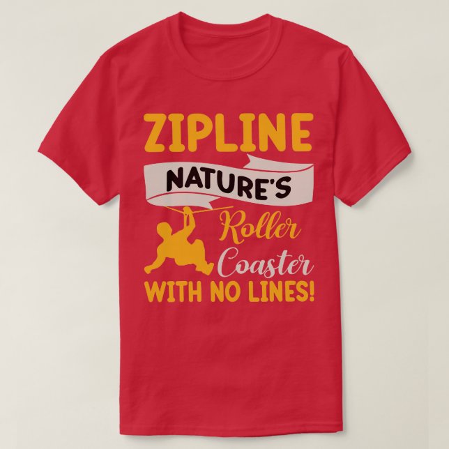 ziplinnaturer rullar underlägg utan linjer TShir T Shirt (Design framsida)