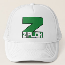 Ziplok - grön logotyp - truckerkeps
