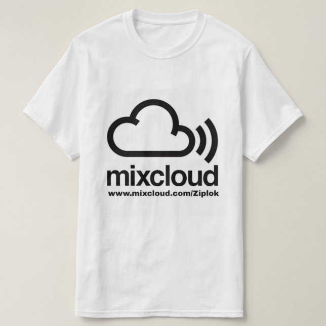 Ziplok - Mixcloud svart/vitT-tröja T-shirt (Design framsida)
