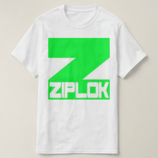 Ziplok - neongrönt - vitT-tröja T Shirt
