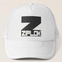 Ziplok svart logotyp - truckerkeps