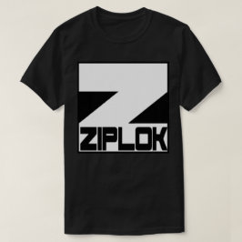 Ziplok - vitlogotyp - svart T-tröja T Shirt